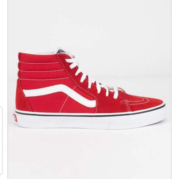 vans shoes in red